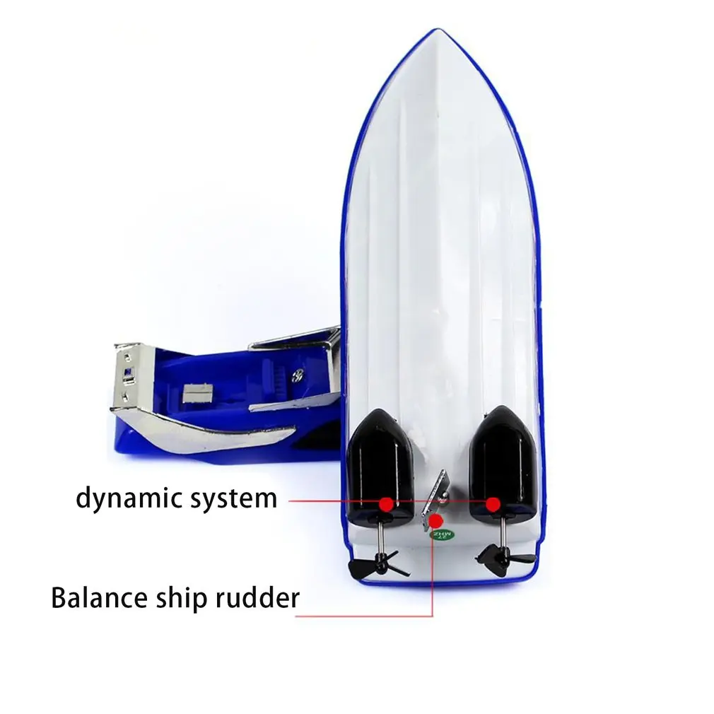 Racing Boat Radio Remote Control Electric Twin Motor High-Speed Racing Boat Model Toy Ship Kids Gift Children's Toy Boat