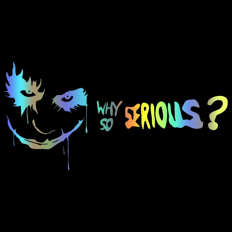 S51402 Various Sizes/Colors Car Stickers Vinyl Decal Why So Serious Motorcycle Decorative Accessories