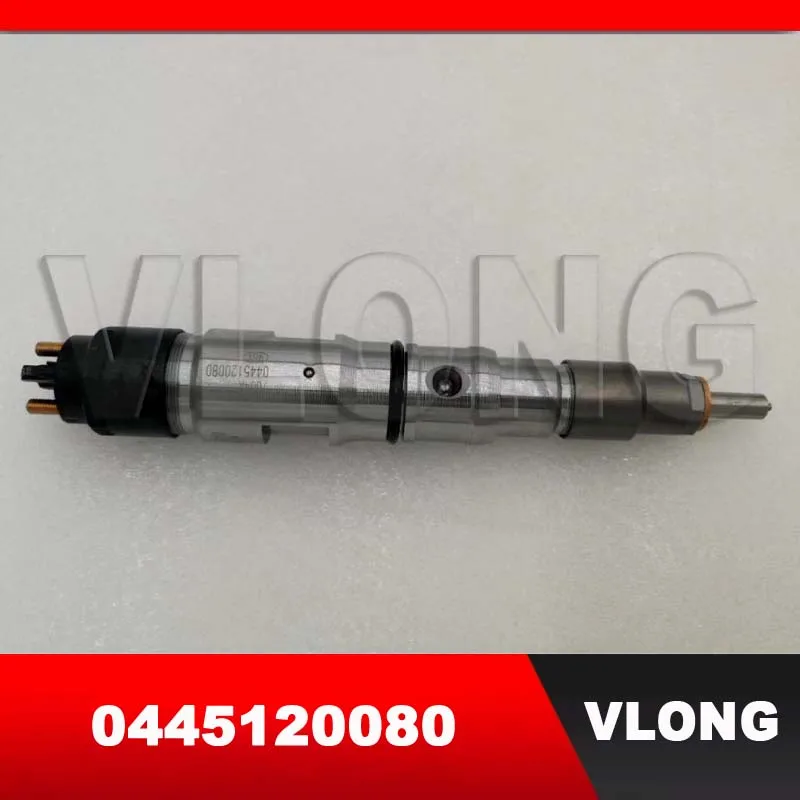 

0445120080 Fuel Injector 1077550280 65104017004 107755-0280 65.10401-7004A 65104017004A For DOOSAN DL065 5.9L