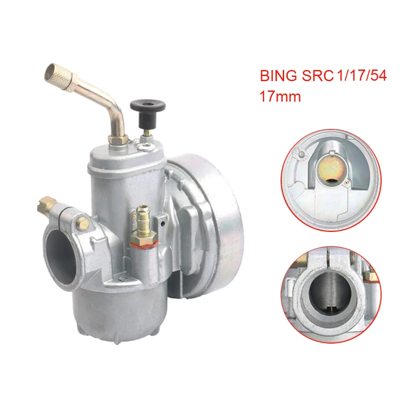 Bing 17mm Carburetor For PUCH BING SRC 1/17/54  50cc 60cc Moped Bike Fit Puch 17 mm Bing Style Carburetor