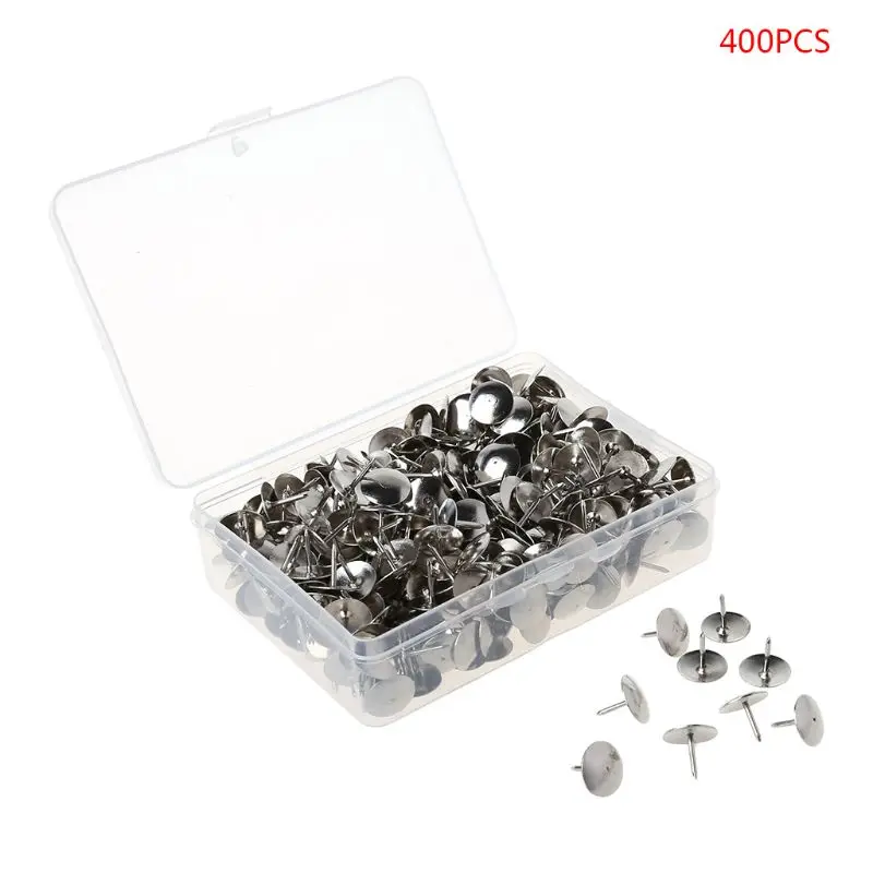 400pcs Metal Thumbtack Drawing Pins Pushpin Cork Board Photo Wall Map Markers PXPA