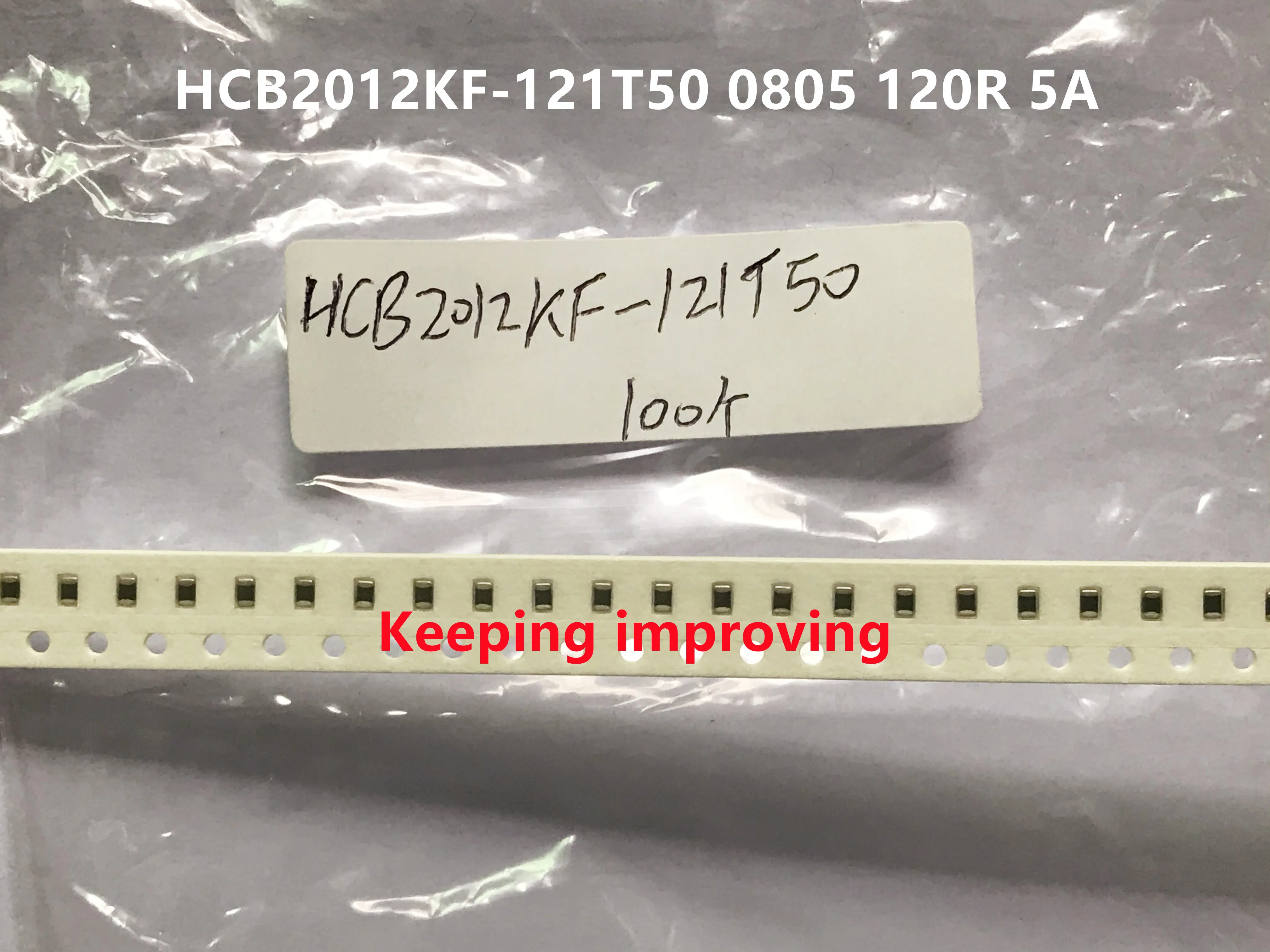 Original new 100% HCB2012KF-121T50 0805 120R 5A SMD high current magnetic bead inductor