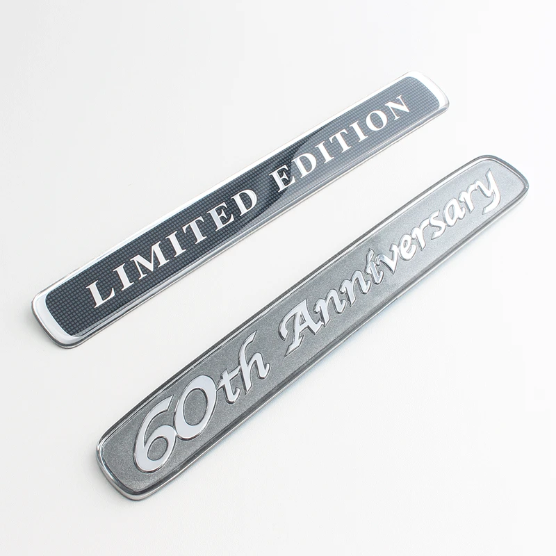 

1 Pcs 60 th Anniversary Rear Side Car Emblem Badge 60th Anniversary for Land Cruiser Prado 150 Quarter Trunk Deck Lid Sticker