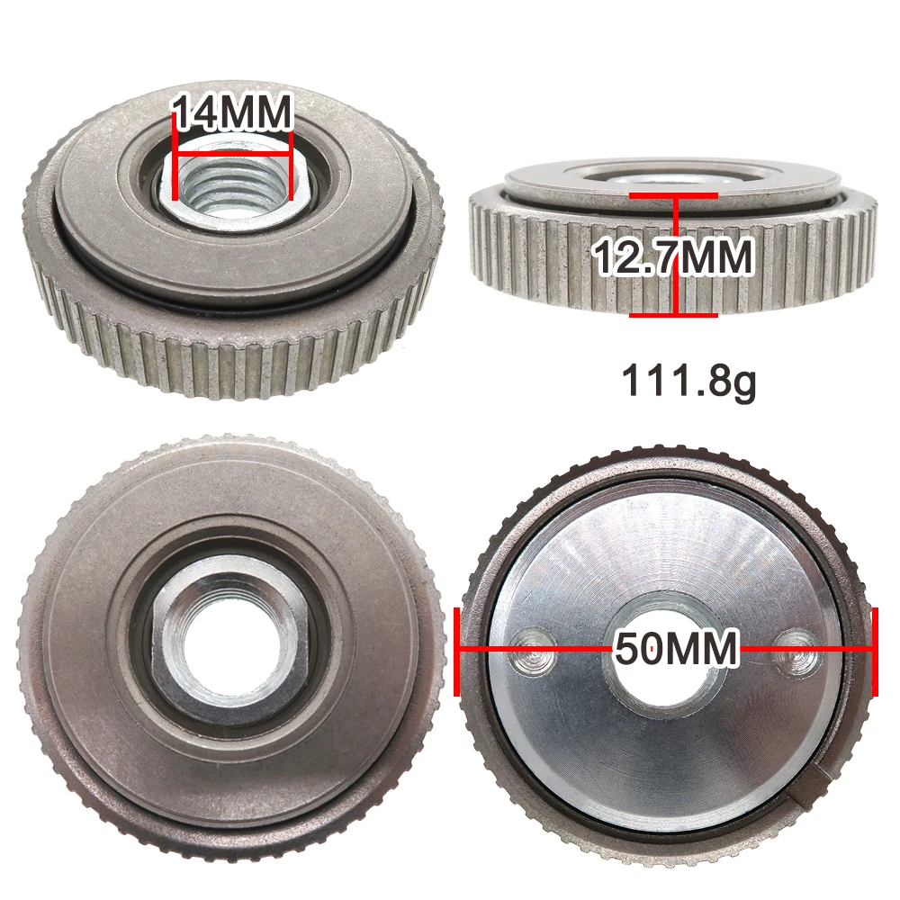 M14 Angle Grinder Locking Nut,Clamping Flange Fixing Cutting Discs Cup Wheel Abrasive Discs For Bosch Metabo Milwaukee Sander