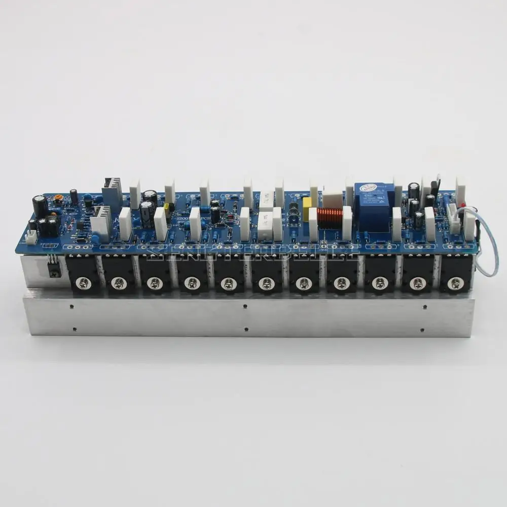 Papan Amplifier Audio Rumah Daya Tinggi Mono HiFi 1500W 2SA1943 2SC5200 Selesai dengan Radiator