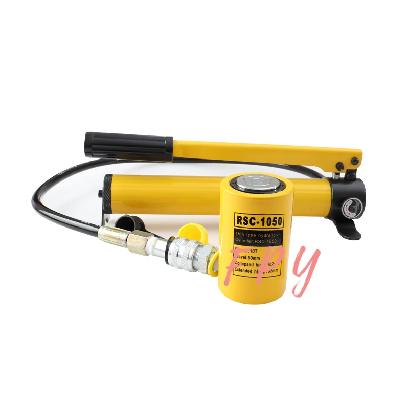 Jack Levantamento Hidráulico com Bomba Manual tipo Curto Cilindro Hidráulico Rsc1050 Cp-180