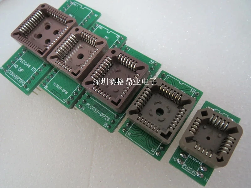 Original Key IC Test Seat PLCC44/PLCC32/PLCC28/PLCC20 Burning Programm Socket Adapte 5PCS