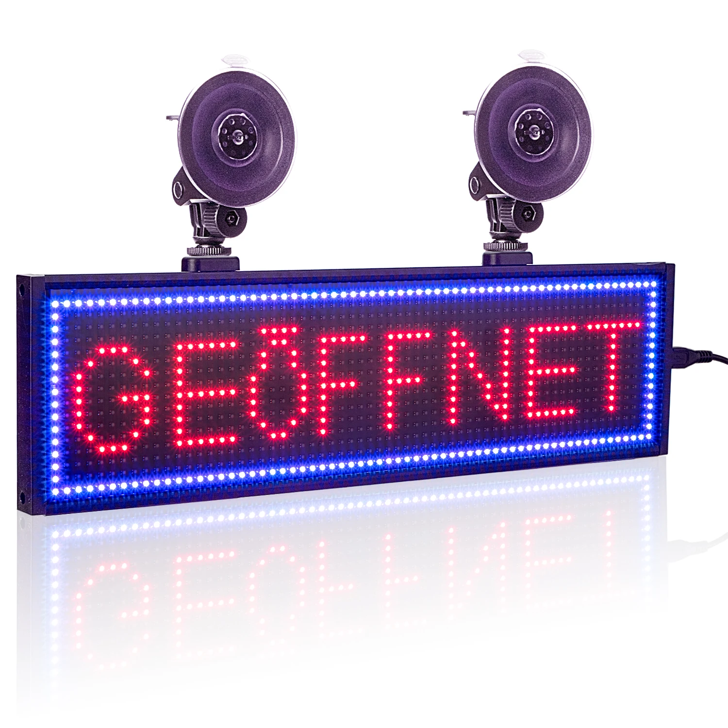 Panneau d\'affichage LED pour fenêtre arrière de voiture, messages défilants mobiles numériques, panneau d\'affichage, programmable, document complet,