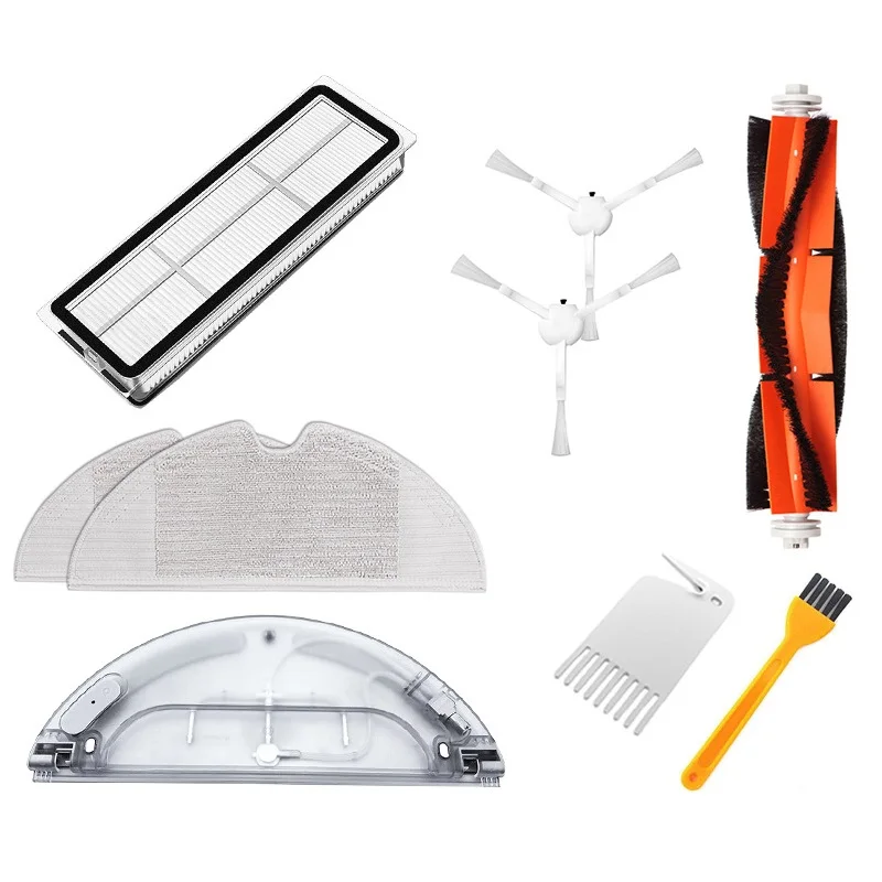 ترقية وظيفية! اكسسوارات مكنسة كهربائية ل شاومي Mijia 1C روبوت فرشاة الرئيسية فرشاة الجانب مرشحات ممسحة القماش خزان المياه