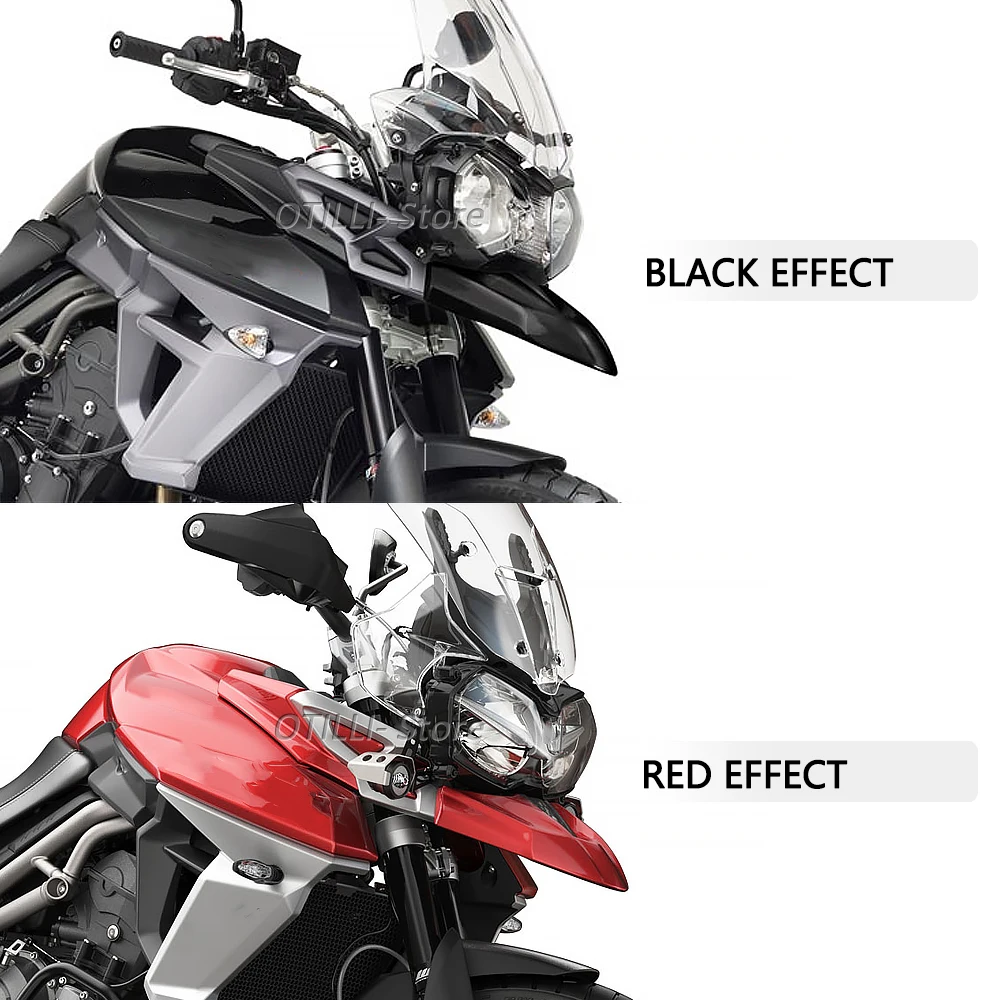 Motorcycle Accessories Front Fender Mudguard Beak Cowl Guard Extension Wheel Cover Fairing For TIGER Tiger 800 XC XRT XRX