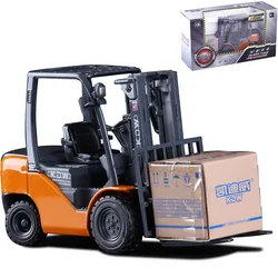 Exquisite alloy 1:20 forklift truck model,handling forklift toys,advanced alloy forging,free shipping,Wholesale and retail