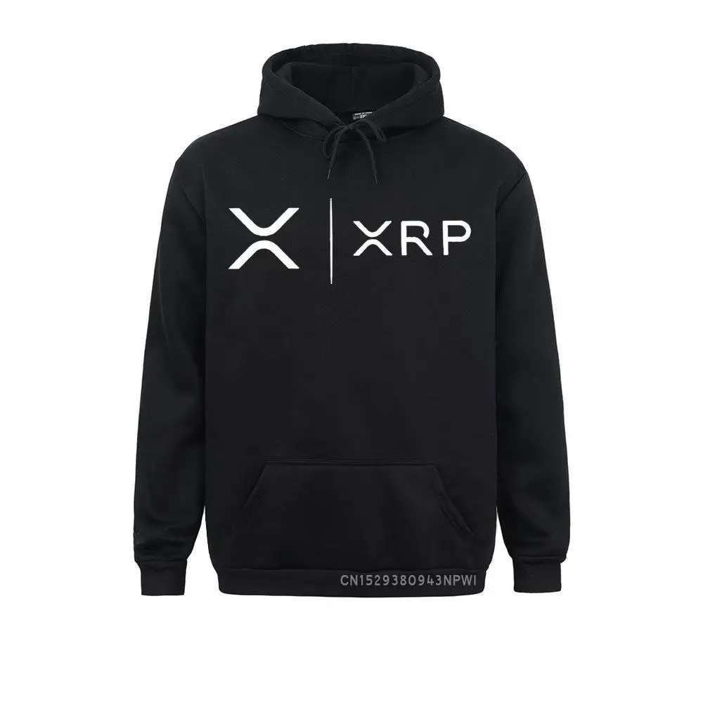 Side By Side Ripple Coin XRP Sweatshirt Unique Design Hoodie Organic Costume Faddish Homme High Street Pullovers Shirt