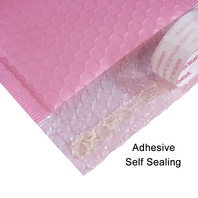 50PCS แสงสีชมพู POLY Bubble Mailer ซองจดหมาย self Seal mailing กระเป๋าซองจดหมายฟองซองจดหมาย