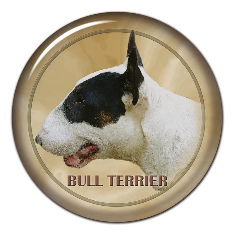 

S30482# 13CM/15CM/17CM PVC Decal Bull Terrier Dog V4 Car Sticker Waterproof for Bumper Rear Window Laptop Toilet