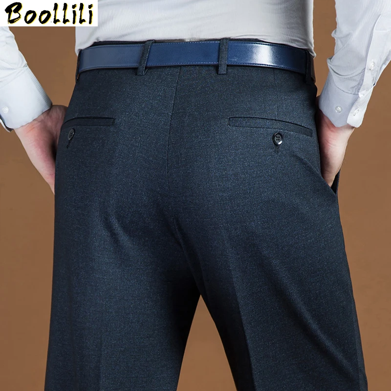 

Summer Thin 29-44 Business Casual Baggy Pants For Men Big Size Spring Autumn Male Formal Stretch Office Trousers Mens Dress Pant