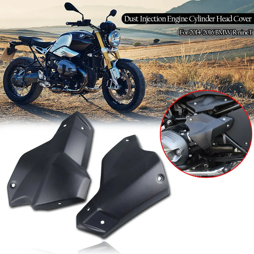 

Motorcycle Dust Injection Engine Cylinder Head Guard Cover Protector Matte Black For BMW R NINET R9T R 9 T 2013-2020 2014 2015