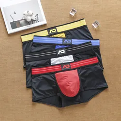 Dropshipping Men Boxer Briefs Underwear Male Underpants Bikini Pants Low Rise Men Underwear Comfortable Breathable Briefs