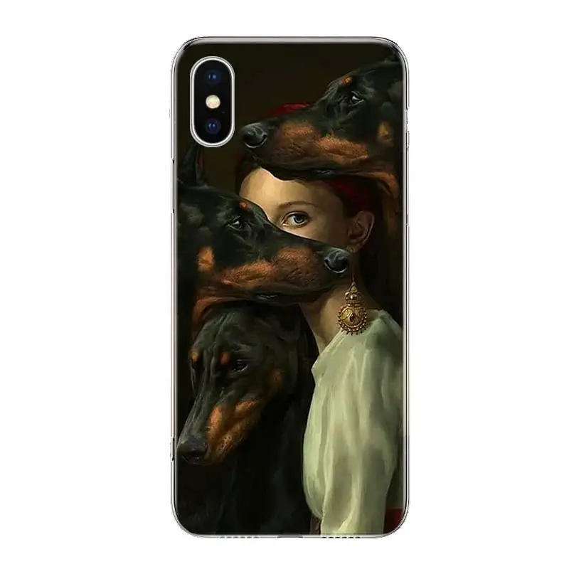 Dachshund Doberman Phone Case Cover For Apple iphone 12 Mini 11 Pro XR X XS Max 7 8 6 6S Plus + 7G 6G 5 SE Pattern Coque