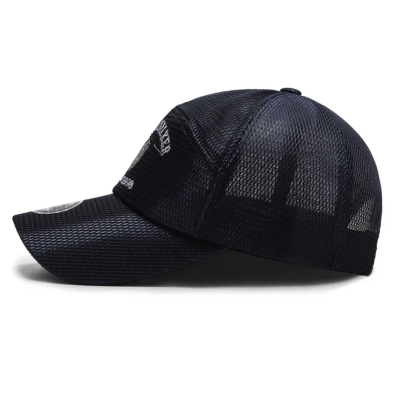 Casquette de baseball pour homme, maille à séchage rapide, protection solaire, chapeau de broderie, respirant, extérieur, camionneur, été, 2021