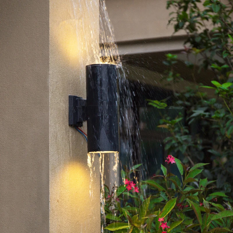 

COB Outdoor Wall Lamp Waterproof Wall Lamp Single-head Wall Lamp Aluminum Simple Create Two-headed LED Bedroom Wall Lamp