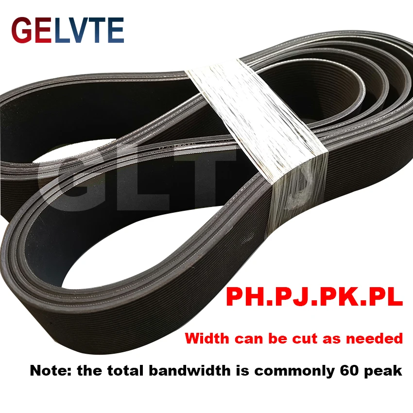 More Woven Belt Groove Belt Conveyor Belt, Rubber PK Industrial Belt - Leather/Belt