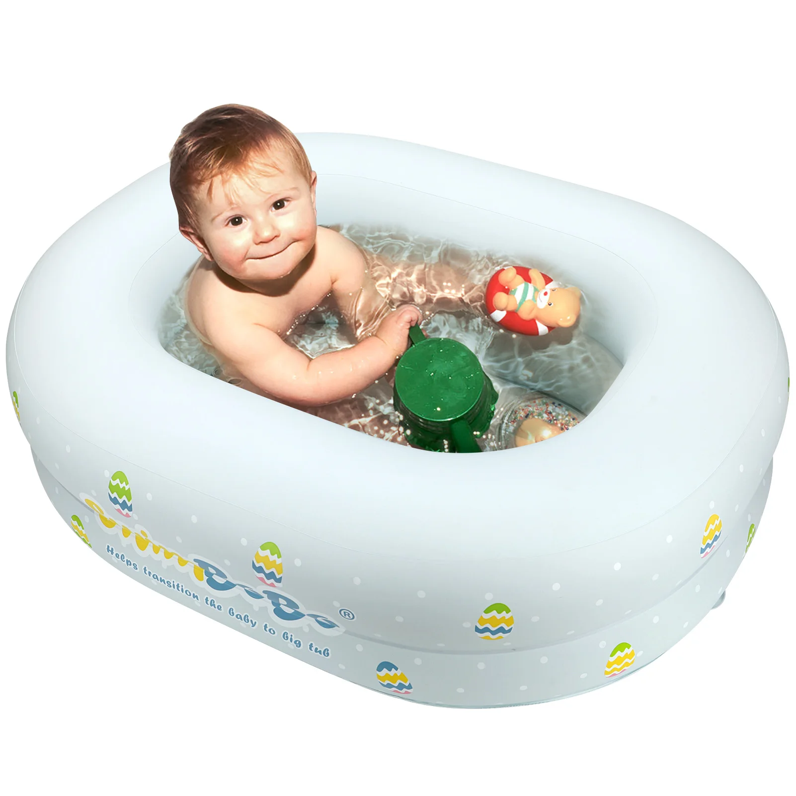 Inflatable Baby Bathtub Mini Swim Pool Infant Bathing Basin Kids Bath Seat Portable Folding Soft Bathtub Swim Accessories