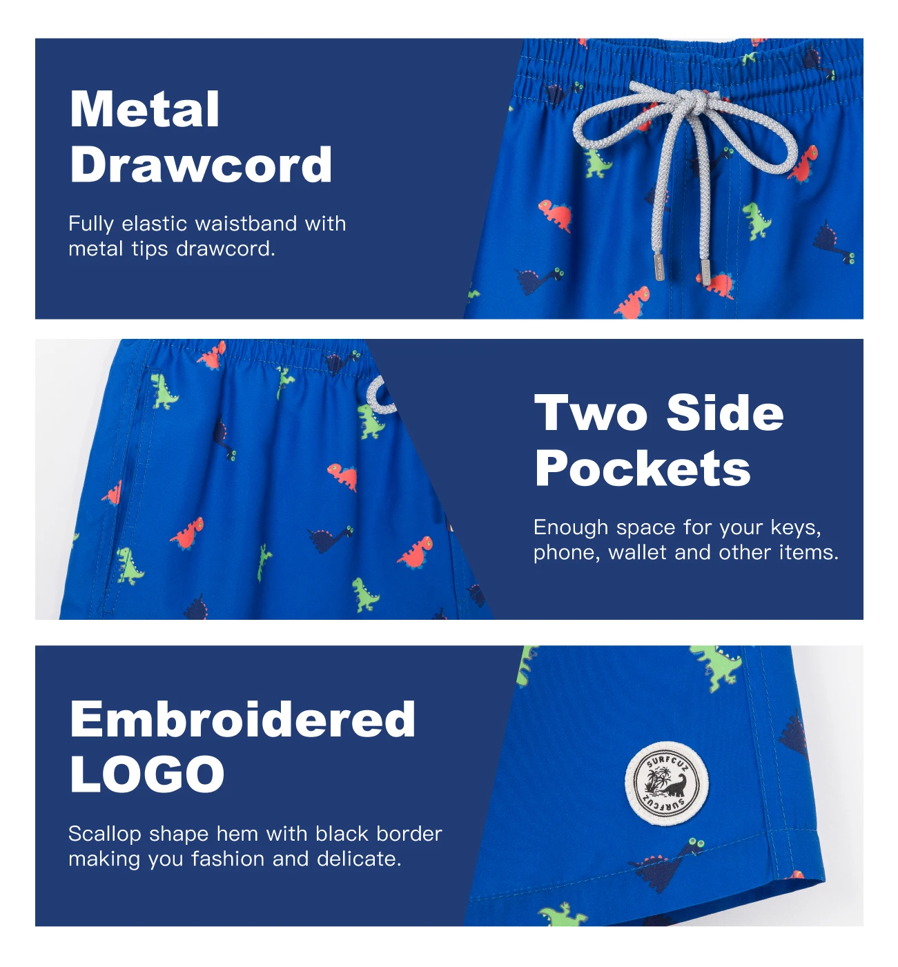 Father and Son Swim Trunks Family Matching Floral Quick Dry Beach Board Shorts Swimwear with Pocket Dad and Son Swimming Shorts