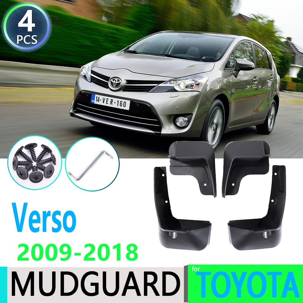 

Брызговики для Toyota Verso 2009 ~ 2018 AR20 2010 2011 2012 2013, брызговики для передних и задних автомобилей, брызговики, автомобильные аксессуары