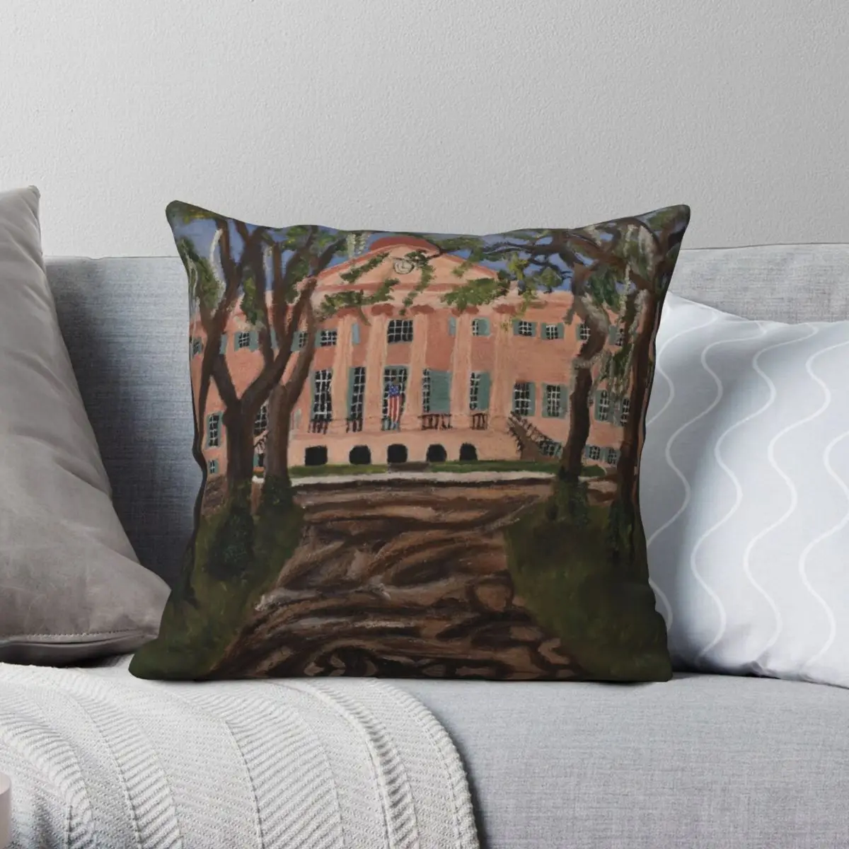 The Cistern Yard College Of Charleston Pillowcase Polyester Linen Velvet Printed Zip Decor Pillow Case Car Cushion Cover 45x45