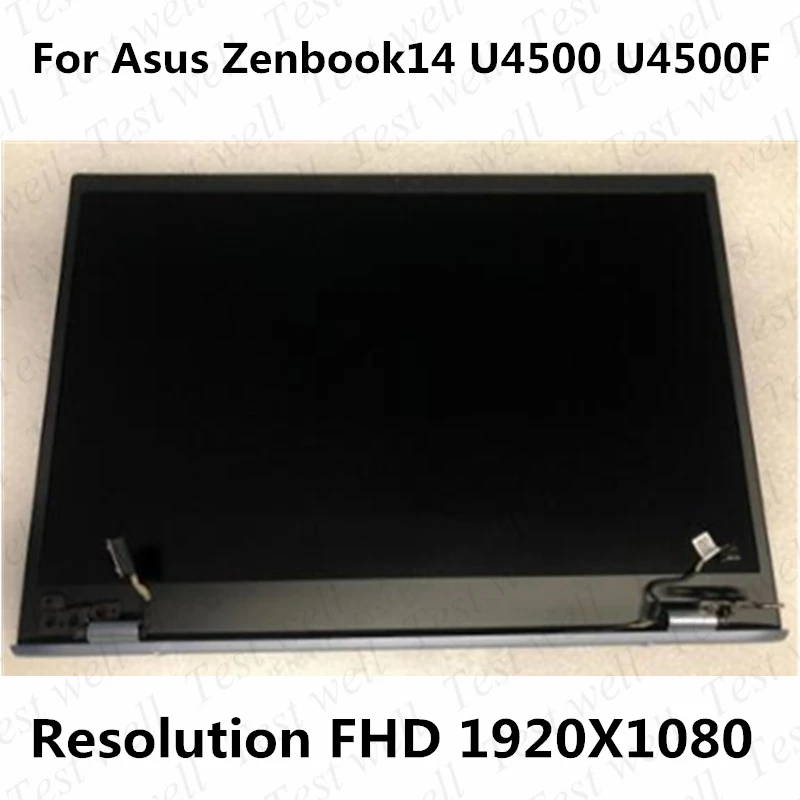 Original14'' display FHD For Asus Zenbook14 U4500 U4500F U4500FN U4500FL LCD screen assembly upper part with AB cover