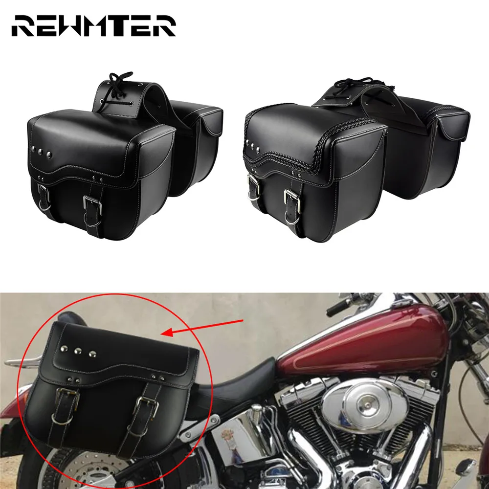 Universal Saddlebag Throw Under Seat Side Tools Luggage Bag Pouch Black For Harley Softail XL For Kawasaki For Yamaha For Suzuki