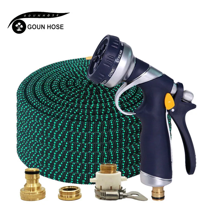 

New Garden Watering Hose, Light Weight, Wear-Resistant, Expandable Garden Hose High Pressure Flushing Hose Water Gun Tuinslang