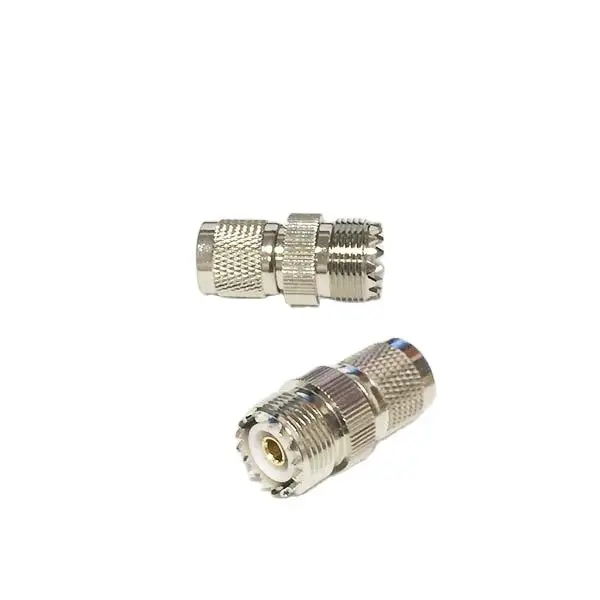 1 Buah TNC Plug Pria Baru Ke UHF Jack Perempuan RF Coax Adaptor Konverter Lurus Nikel Berlapis Grosir