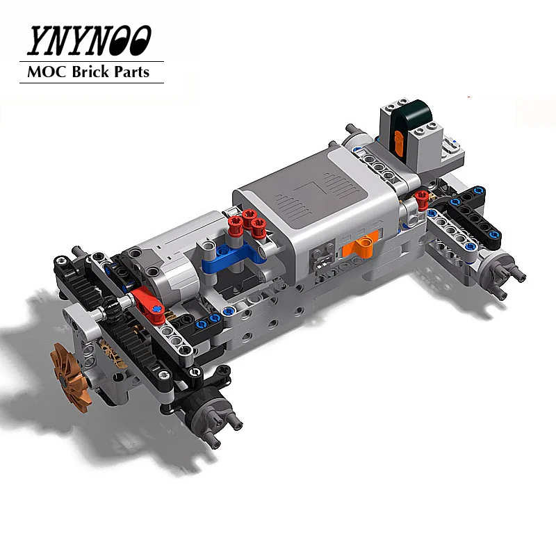 NEUE High-Tech 4WD Off-road Front Suspension System MOC Bausteine Ziegel Teile Kits RC Modell Autos für kinder Jungen DIY Spielzeug