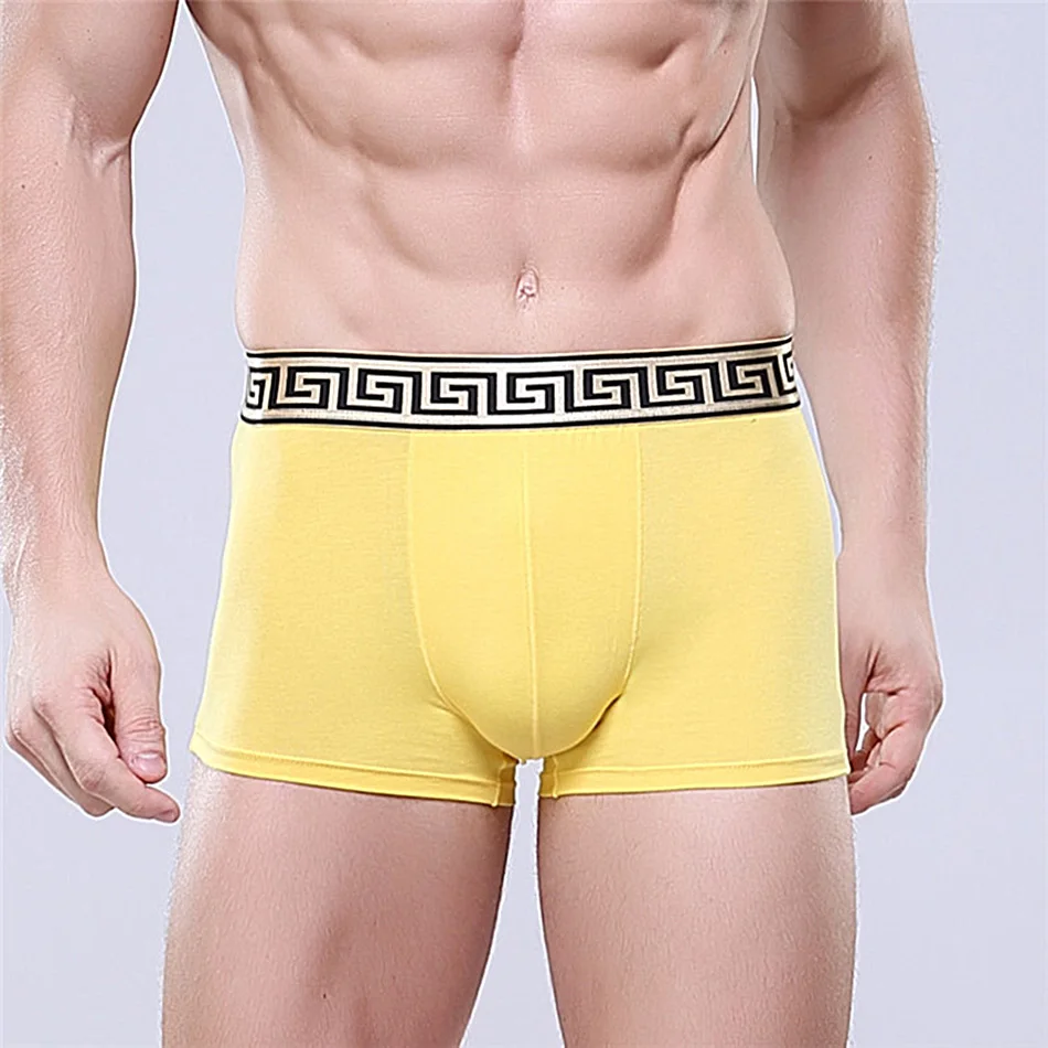 Cotton Men's Boxer Pants Sports Dry Sweat Absorbing Breathable Underwear Wide Belt Fashion High-Quality Shorts