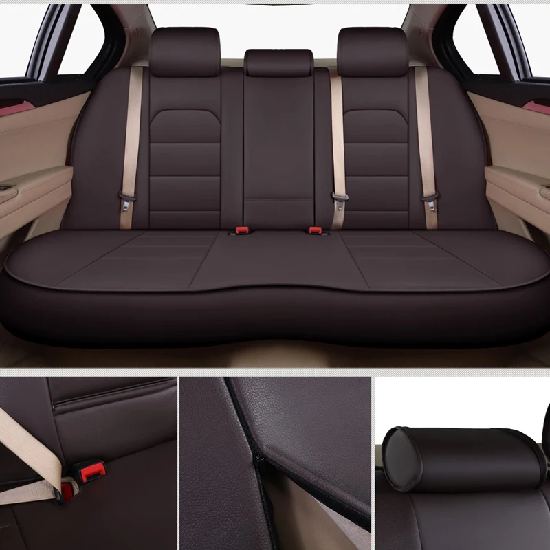 12PCS/Set Cowhide & PVC Leather Seat Covers for Acura RDX Accessories Custom Fit Seat Covers 2012-2018 Protectors Car Cushions