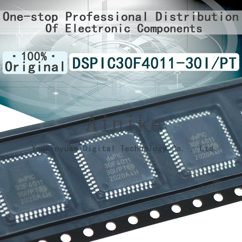 

5/Pcs New Original DSPIC30F4011-30E/PT DSPIC30F4011-30I/PT QFP-44 TQFP-44 16 bit microcontroller IC chip