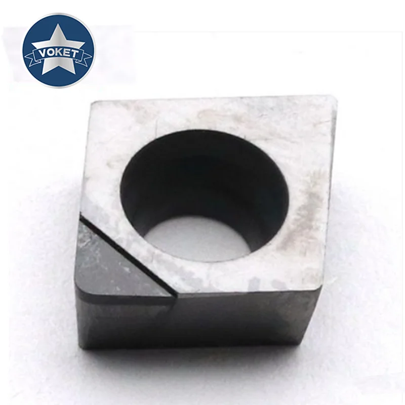 VOKET Nhôm Lưỡi Dao PCD Dụng Cụ Xoay CCGT 060202 Độ Chính Xác Sáng Tiện Lưỡi Dao Phủ CBN Cứng Cao Cấp Chất Liệu Dụng Cụ Xoay