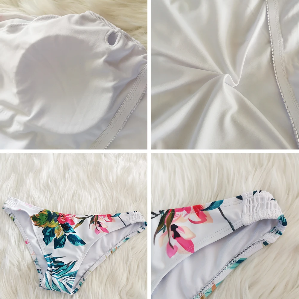 Bikini de manga larga para mujer, traje de baño con estampado Floral, Tankini, conjunto de dos piezas, 2022