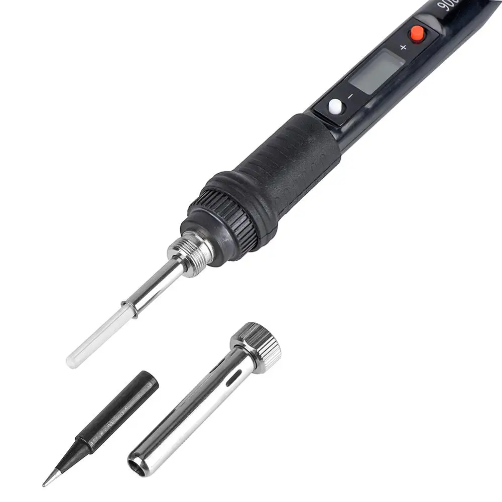 JCD Electric Soldering Iron 80W Adjustable Temperature LCD Welding Tool Ceramic Heater Soldering Iron Head Welding repair tools