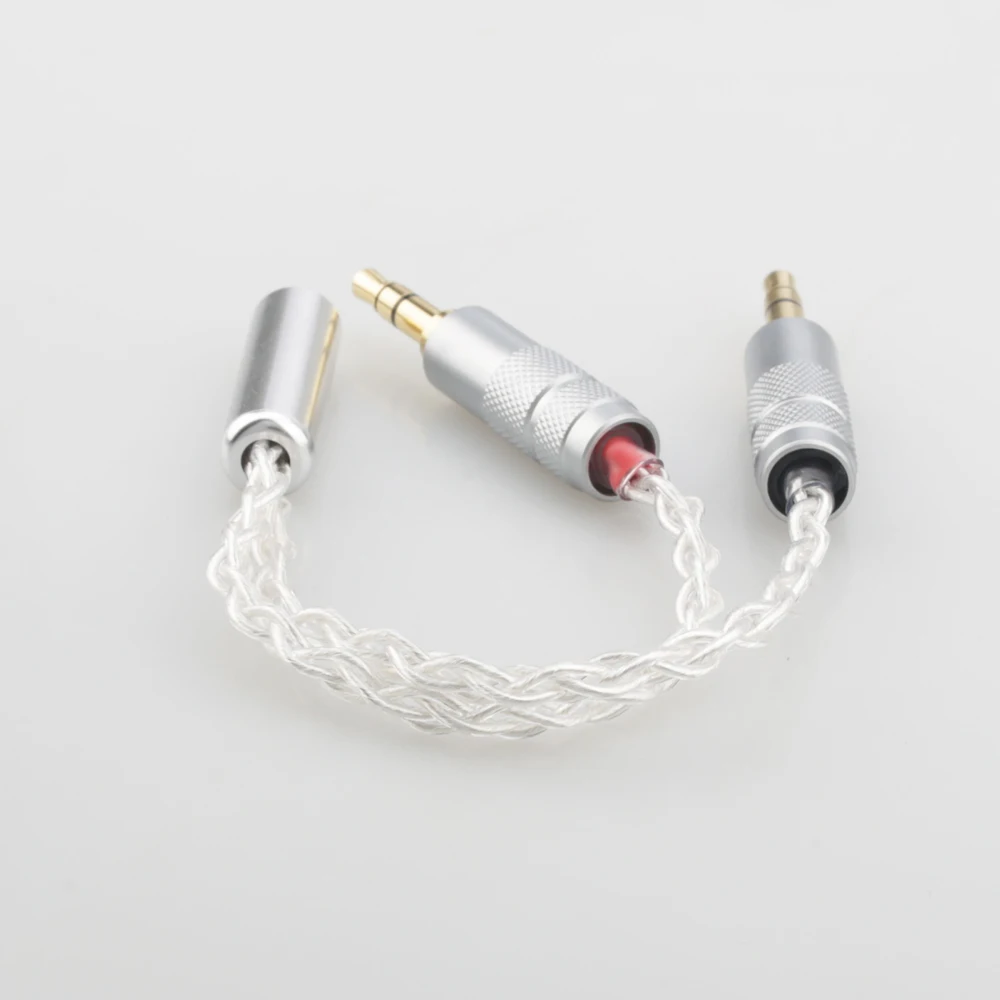 Adaptador de acoplador de micrófono para auriculares HC024, 2,5mm, hembra a 2 piezas, 3,5mm, 2,5mm, macho, 2 y 3,5mm