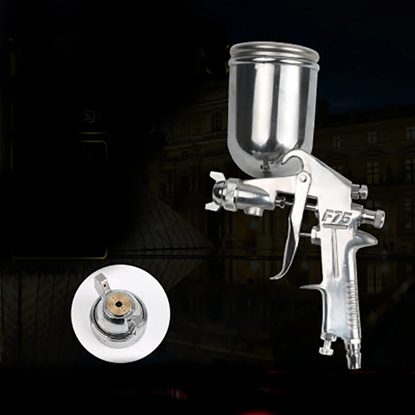 1.5mm Nozzle Pneumatic Spray Gun Household Aluminum Alloy Sprayer Adjustable Paint Spray Gun for Car/Furniture