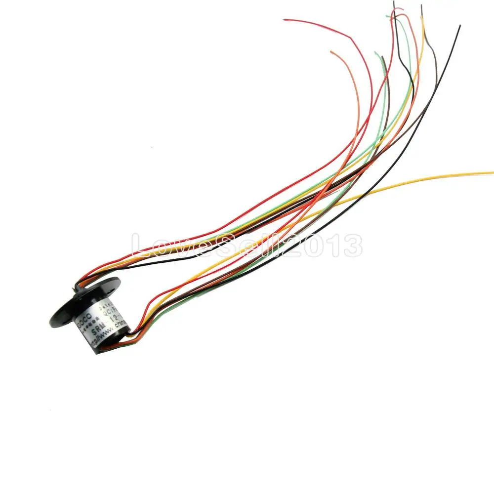 12.5mm 300Rpm 6 Wires CIRCUITSx2A Capsule Slip Ring AC 240V for Monitor Robotic