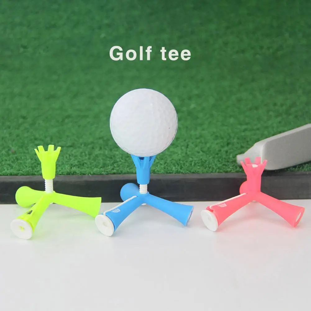 1PC portatile treppiede Golf Tee Holder regolabile in piedi Golf sport Tees Golf Ball gomma Tee Holder strumento di pratica per l'allenamento