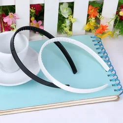DIY children's headband ABS 10mm 15mm girl step tooth plastic semi-finished HairHoop toothed plastic head buckle white black