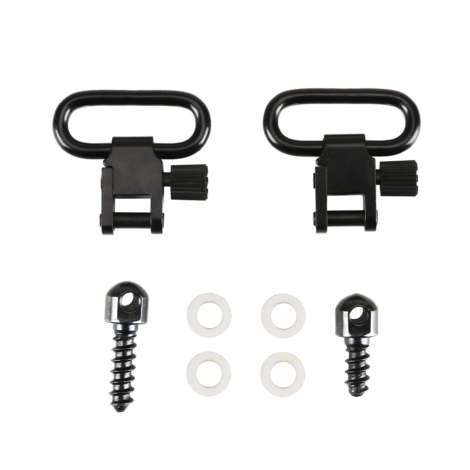 Tourbon Hunting Accessories Quick Detach to Gun Sling Swivels w/ Screw for Gun Shoulder Strap Rifle Belt Firearms 2pcs/pack