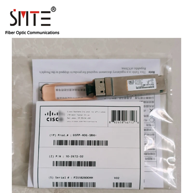 Original QSFP-40G-SR4= 40G 850nm MPO 300m Multimode QSFP+ Fiber Optical Module