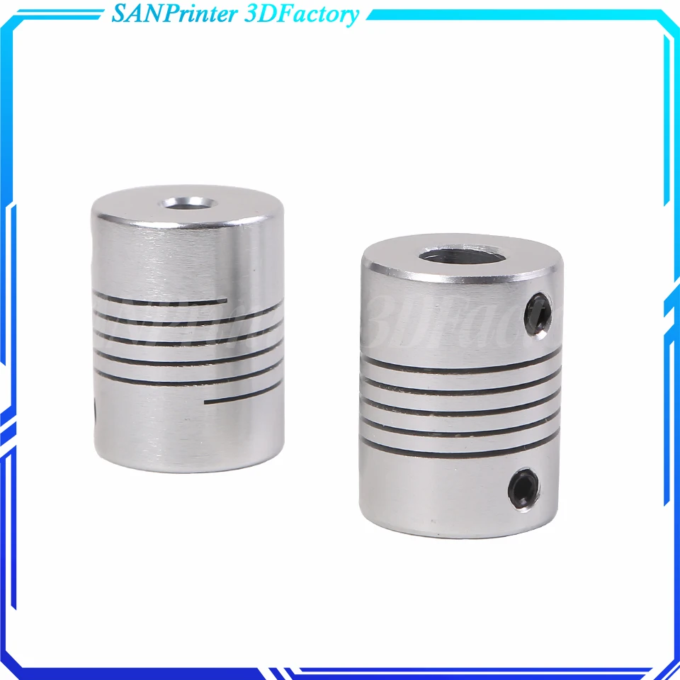 D19 * L25 Aluminium Flexibele Jaw Shaft Coupling 5/6/6.35/8Mm 10Mm Cnc Stappenmotor Koppeling Encoders Graveermachine