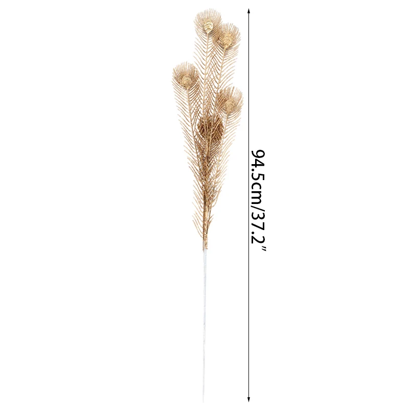 Goldene Serie Künstliche Blumen Konzentrischen Bouquet Eukalyptus Blätter Gefälschte Pflanzen Für Home Decor Hochzeit Weihnachten Party Blumen – Detail 27