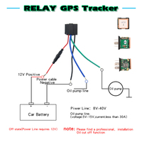 High quality GPS Tracker MIni Relay GPS Tracker GPS vehicle Locator Cut and resume oil remotely Historical Route Real-time Track